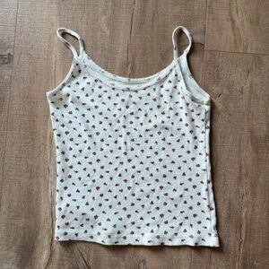 Brandy Melville rose pattern tank top